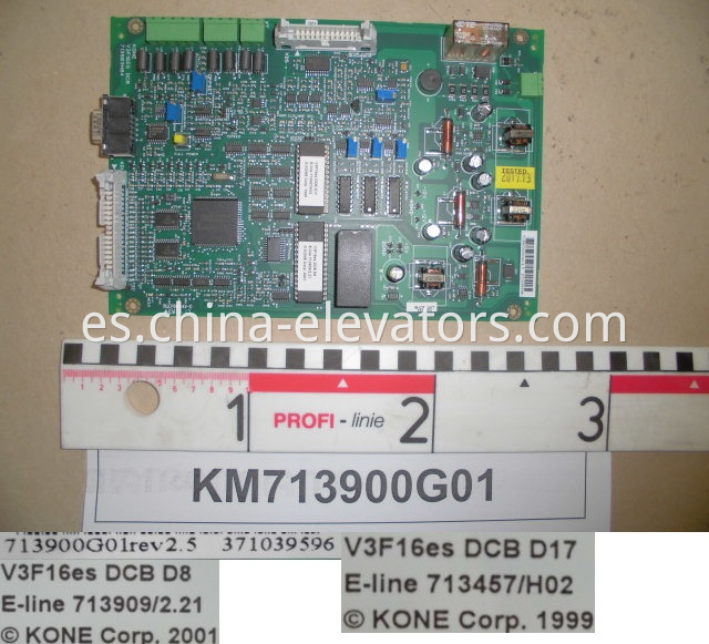 Kone V3F16 Tablero de control de la unidad KM713900G01 KONE V3F16 Drive Control Board KM713900G01